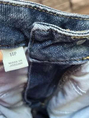 Style & Co Curved Leg Barrel Jeans Medium Blue Wash Denim 14 Petite thumbnail 5