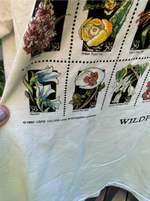 Fruit of the Loom Vintage 1992 Postage Stamps Tee Shirt Collector USA BEST XL Top 90 thumbnail 4