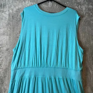 Athleta Santorini Cinch Dress Sz 2X Athleisure‎ Athletic Gulf Green Blue thumbnail 6