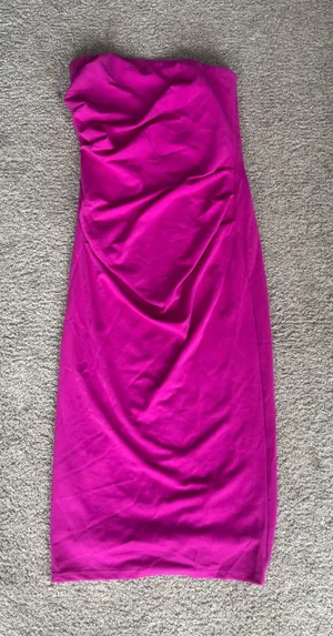 Showpo Calanthe Midi Dress in orchid featuring elegant tuck detailing thumbnail 2
