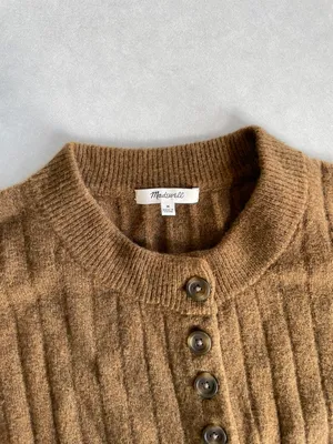 Women's Madewell Sweater, Brown, Size M thumbnail 5