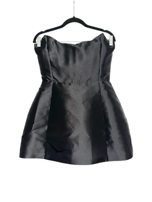 Heiress Beverly Hills The Sheen Corset Strapless Black Mini Dress MEDIUM thumbnail 3