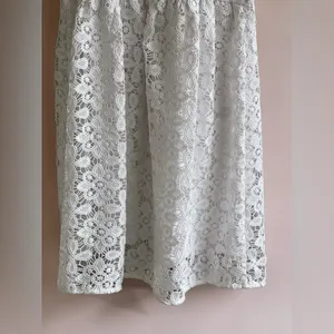 Abercrombie & Fitch A Line Lace-Trim Mini white Dress thumbnail 7
