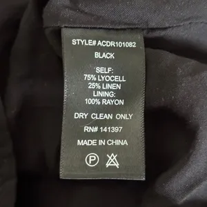 ASTR The Label Aleda Midi Dress Linen Size S Black Cold‎ Shoulder Party Cut Out thumbnail 7