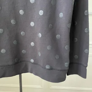 Kate Spade Steal The Spotlight Black Glitter Dot Bow Sweatshirt $178 S thumbnail 3