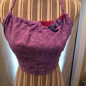 2piece Butterfly Boho Pants Set Purple Size L thumbnail 5