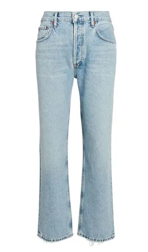 Agolde Ripley High-Rise Straight-Left Jeans in Riptide 26” thumbnail 1