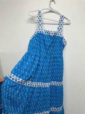 J.Crew Dainty Cottage Smocked Tiered Midi Dress thumbnail 5