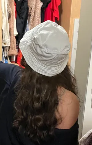 Plain White Bucket Hat thumbnail 1