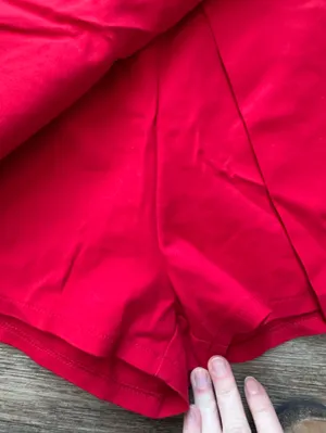 Revolve Superdown Red Skort Front Slit S thumbnail 4