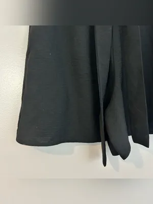 NWT H&M Black Tie Waist High Waist A-line Shorts SIze Small thumbnail 4