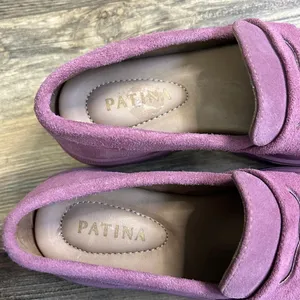Portland Leather Patina Zoe Chunky Loafers Shoes Foxglove Pink 6 Suede y2k thumbnail 7