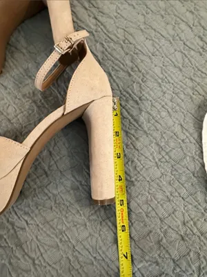 Jessica Simpson Blush Suede Cross-Strap Ankle Strap Heels thumbnail 5