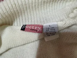 Y2K Women’s Cream Cropped Button-Front Sweater thumbnail 2