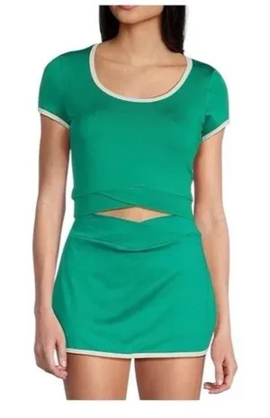 Honey & sparkle 2 Piece Skort Set M Athletic Summer Lounge Active gym thumbnail 1