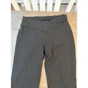Romwe Women's Black V Shaped Waist Flare Casual Pants Size Large thumbnail 2