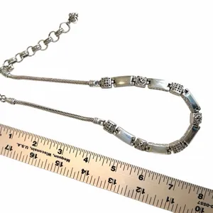 Brighton Tribeca Silver Tone Adjustable Choker Necklace Scroll Link Necklace thumbnail 7
