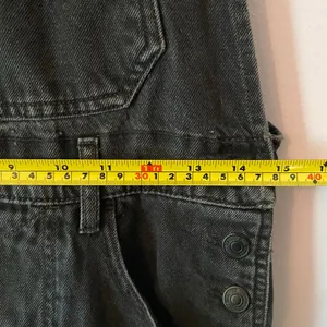 We The Free Gray Black Ziggy Overalls 90s Retro Casual Boho Cotton Women size XS thumbnail 9