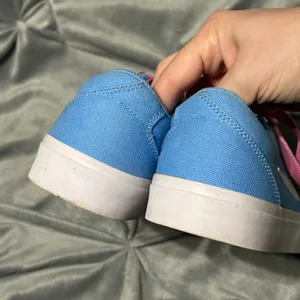 Nike Size 7 Women SB Zapatillas Charge Canvas Light Blue Pink‎ Tie Causal thumbnail 7