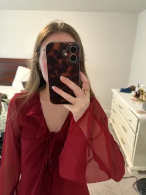 Burgundy Boohoo Dress thumbnail 2