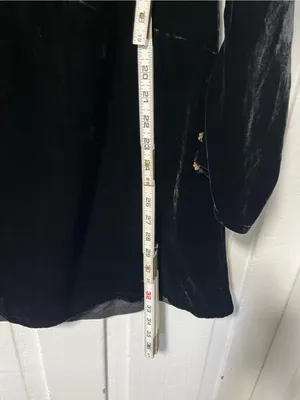 For Love & Lemons Beatrix Velvet Embellished cut out black Dress size Medium thumbnail 10