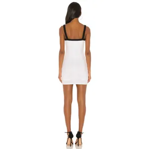 REVOLVE Superdown Arri Bodycon Mini dress White Black Contrast Trim NWT Sz XS thumbnail 3