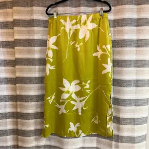 Calvin Klein Green Floral Print Skirt Size Medium‎ thumbnail 2