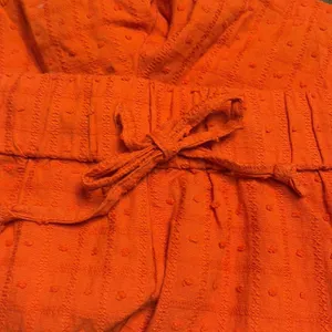 Madewell women’s Swiss Dot Babydoll Pajama Shorts orange Size XXS thumbnail 5