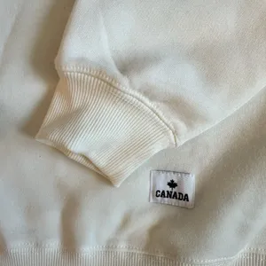 Canadian Vintage Clothing Co Quebec Est 1608 Cream Sweatshirt Medium NWT thumbnail 9