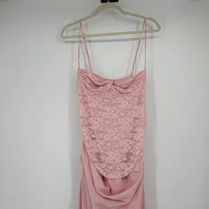 Peppermayo‎ Romy Maxi Dress Pink Lace Bustier Size 12 2XL Formal Coquette Gown thumbnail 3