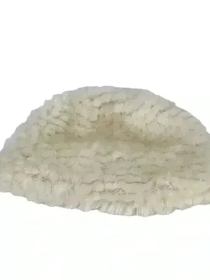 Vintage Hat Hansen Faux Fur White Winter Made In The Usa Adjustable Cap thumbnail 7