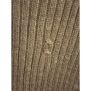 Talbots 100% Camel Hair Mock Neck Ribbed Cable Knit Sweater‎ Tan Brown Womens M thumbnail 2