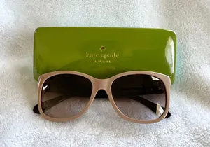 Kate Spade Tan Oversized Sunglasses thumbnail 1