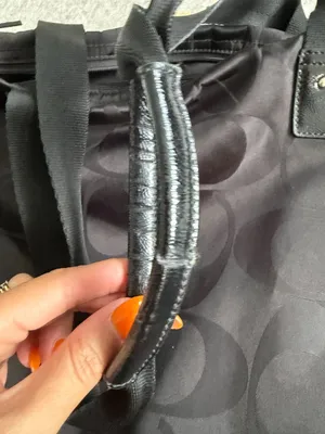 COACH Signature Black Getaway Weekender Shoulder Tote Bag w/ Pouch thumbnail 3