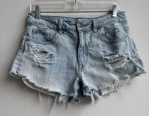 American Eagle Outfitters Shorts Size 6 Festival 2014 Distressed Cut Off Low Ris thumbnail 1