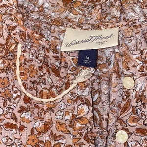 ✨ NWOT✨Universal Thread Floral Long Sleeve Ruffle ✨ thumbnail 3