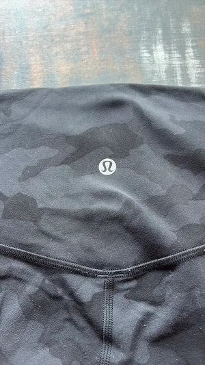 Lululemon Black Camo Biker Shorts  thumbnail 2