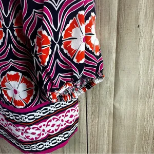crown & ivy Vibrant Pink and Orange Blouse thumbnail 4