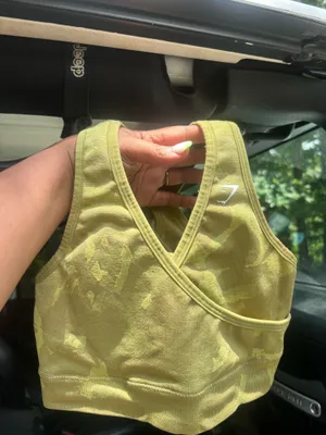 Gymshark Sports Bra Camo Green thumbnail 2