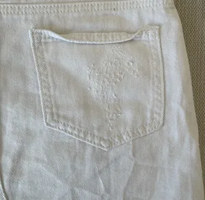 Signature 8 Distressed White Denim Skirt thumbnail 3