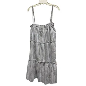 Bishop + Young size L striped tiered linen blend sundress thumbnail 3