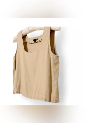 Talbots Women’s Linen Blend Sleeveless Square Neck Crop Top Size XS thumbnail 9