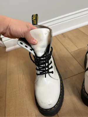 Dr. Martens Jadon White Smooth Leather Platform Boots Women’s 7 UK 5 EU 38 thumbnail 7