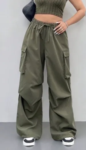 Olive Green Cargo Pants Size XXL thumbnail 1
