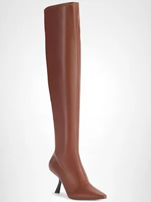 KARL LAGERFELD Paris Womens Shoes women's boots Cognac 7 NIB thumbnail 2