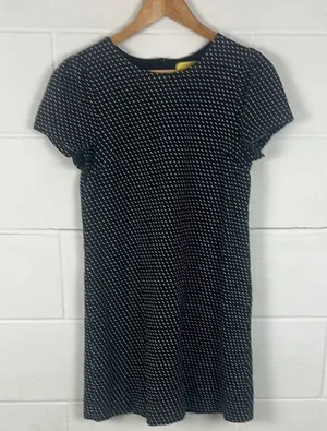 Anthropologie Maeve polka dot short sleeve mini dress thumbnail 1
