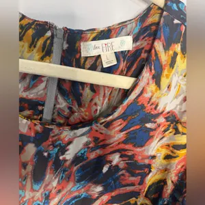 Love, Fire Multicolor Abstract Dress thumbnail 5