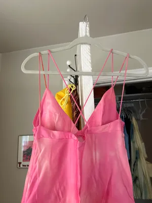ZARA Tie-Dye Dress Satin thumbnail 3