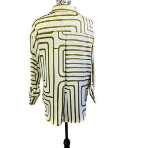 Blu Pepper Women Graphic Button Down Blouse Shirt Top NWT Sz-Small thumbnail 4
