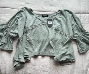 blue b blouse Green Size M thumbnail 1